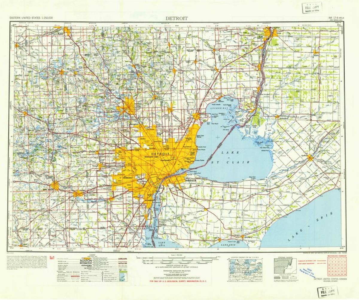 Detroit SAD mapu