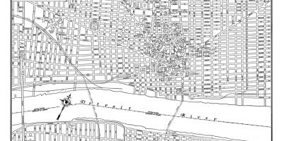 Detroit Grad ulična mapa