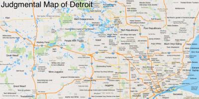 Sudiš mapu Detroitu